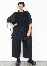 Lani Vest - Black Fluffy