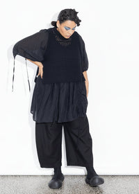Lani Vest - Black Fluffy