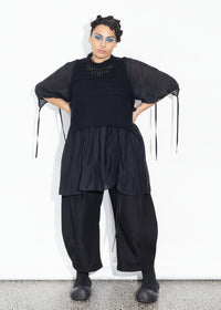 Lani Vest - Black Fluffy