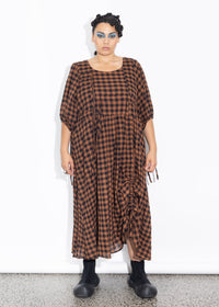 Philly Dress - Rust Check