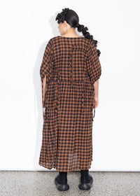 Philly Dress - Rust Check