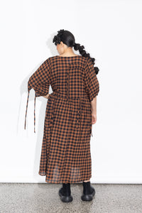 Philly Dress - Rust Check