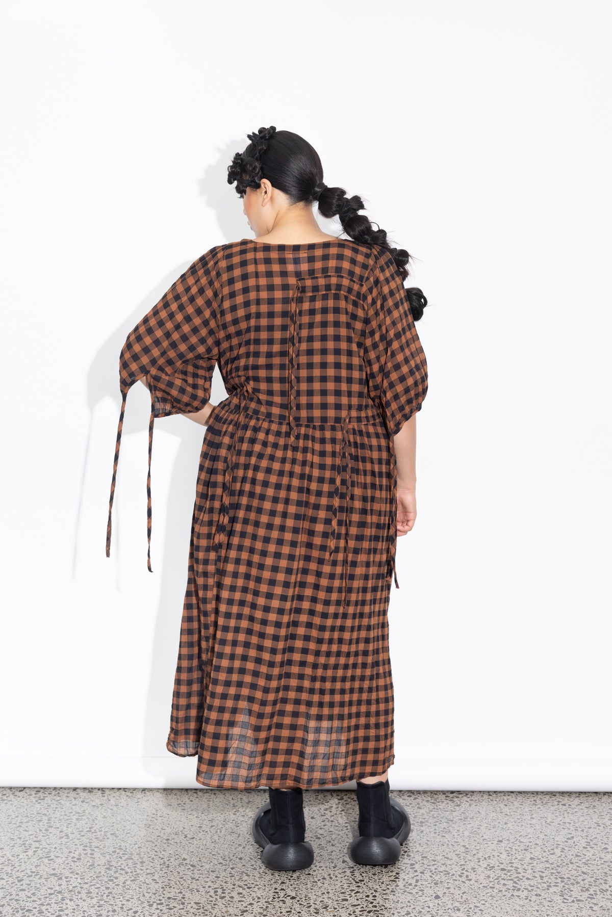 Philly Dress - Rust Check