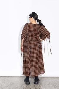 Philly Dress - Rust Check