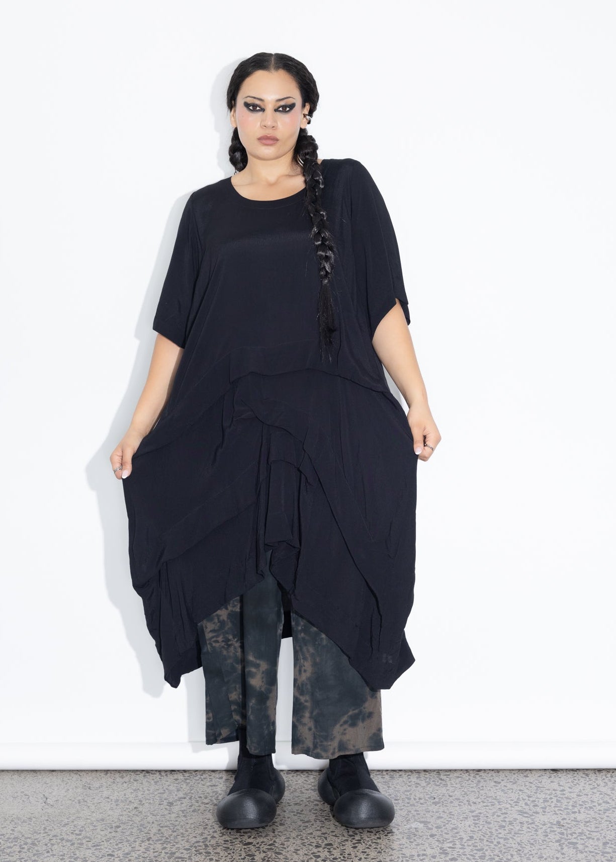 Accordion Tunic - Black