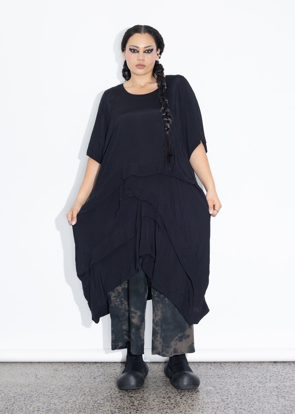 Accordion Tunic - Black