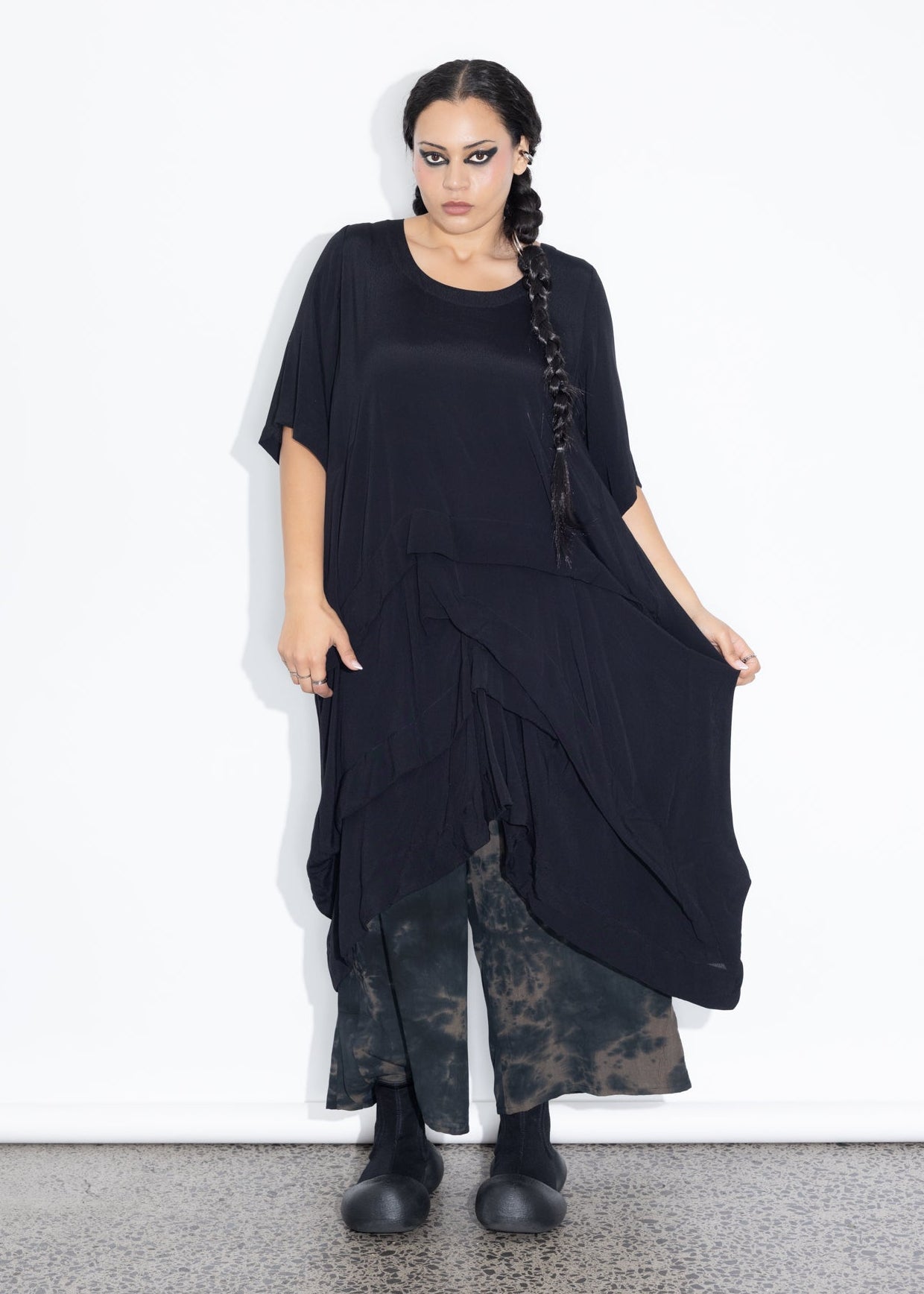 Accordion Tunic - Black