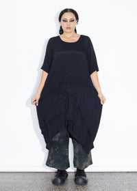 Accordion Tunic - Black