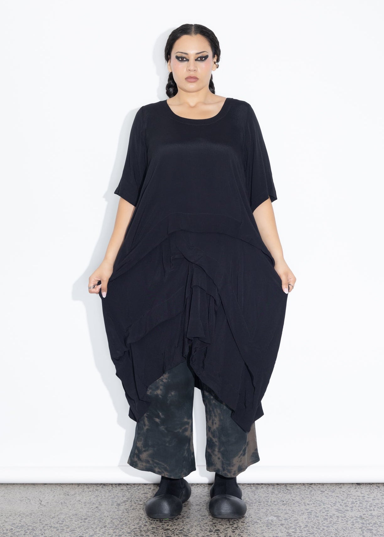 Accordion Tunic - Black