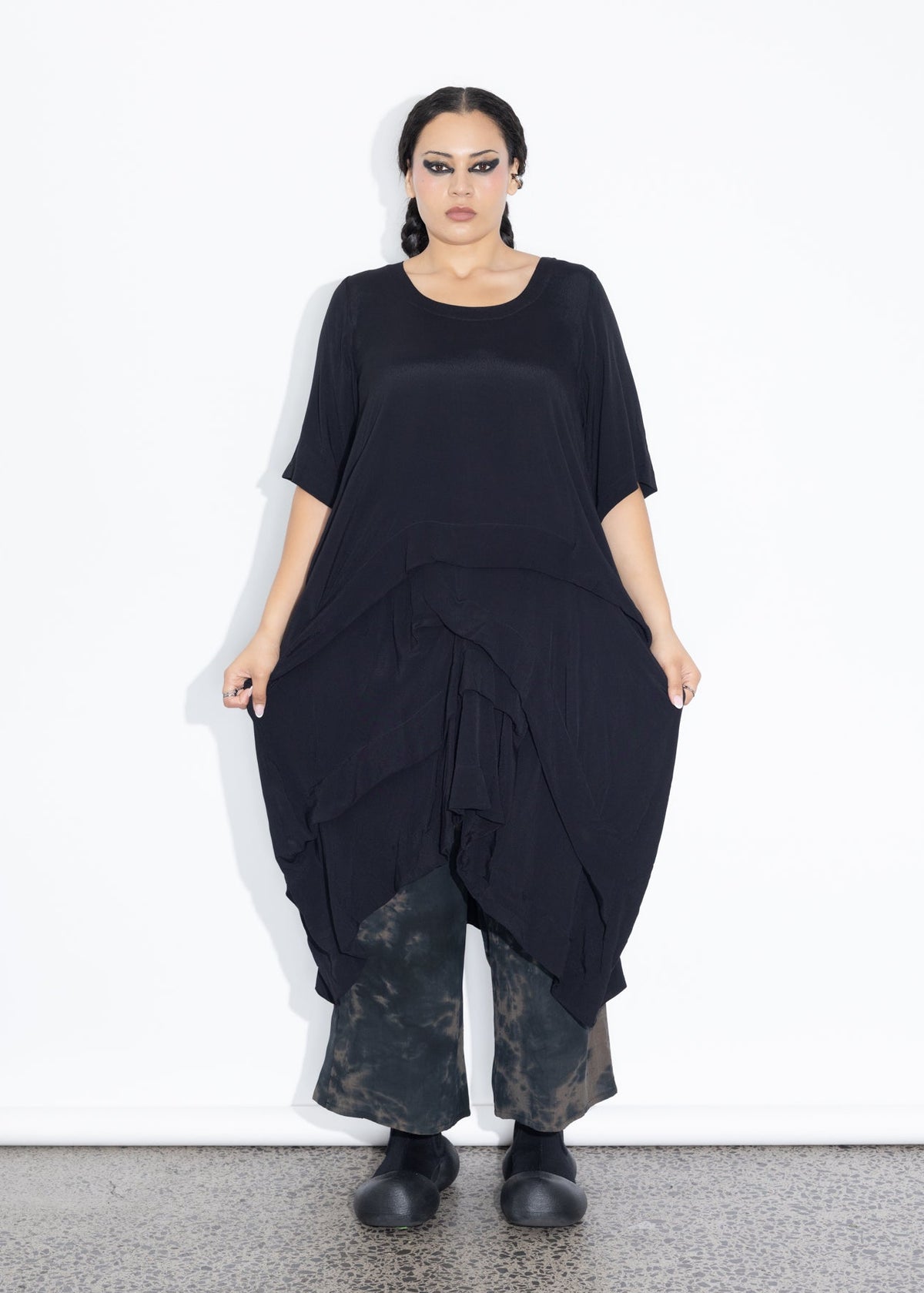 Accordion Tunic - Black