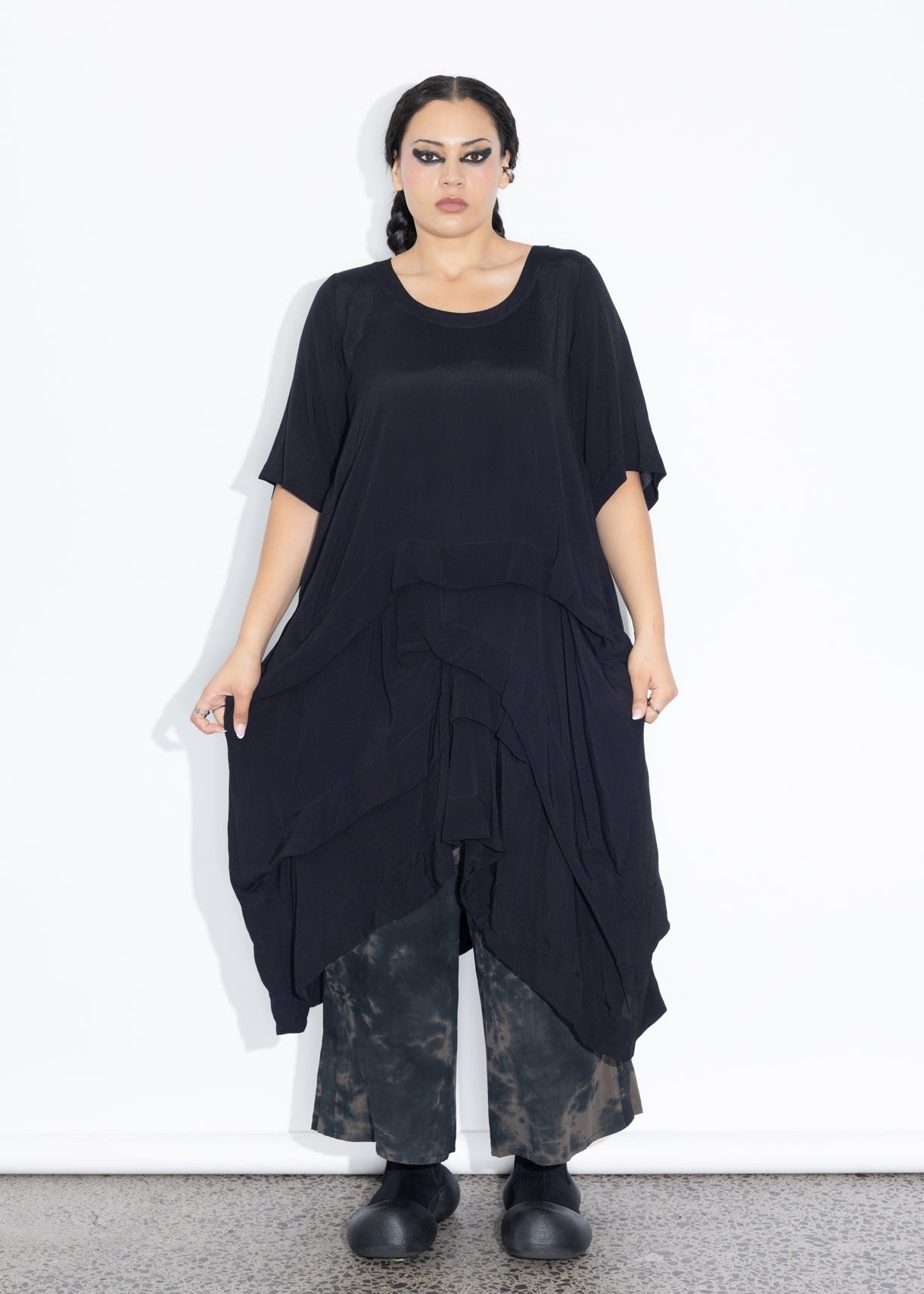 Accordion Tunic - Black