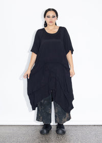 Accordion Tunic - Black
