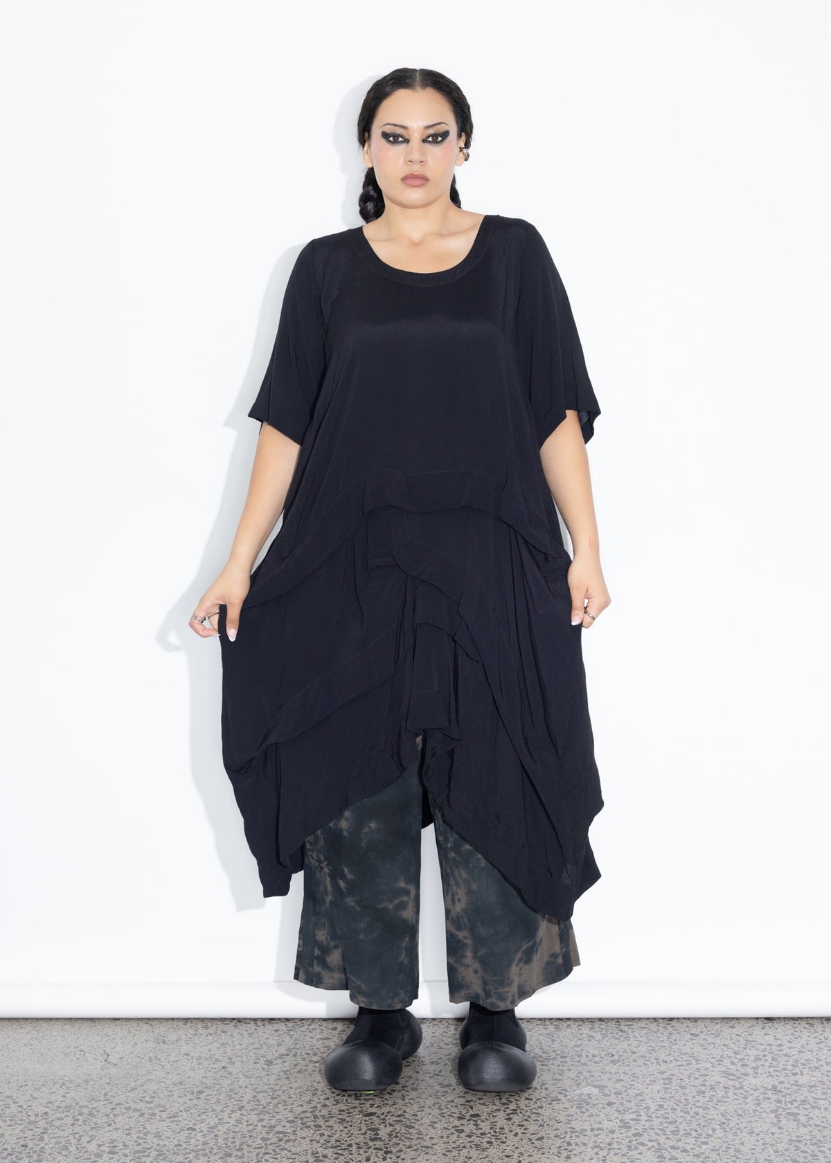 Accordion Tunic - Black