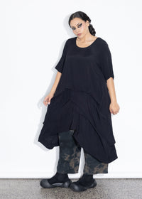Accordion Tunic - Black