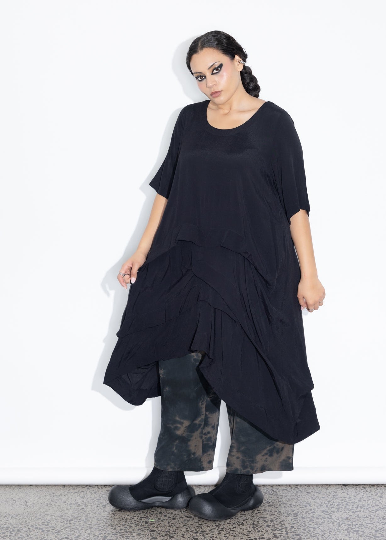 Accordion Tunic - Black
