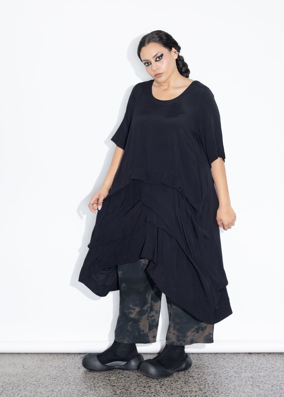 Accordion Tunic - Black