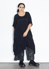 Accordion Tunic - Black