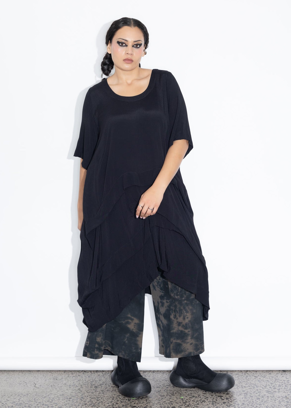 Accordion Tunic - Black