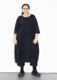 Elsey Dress - Seersucker Black