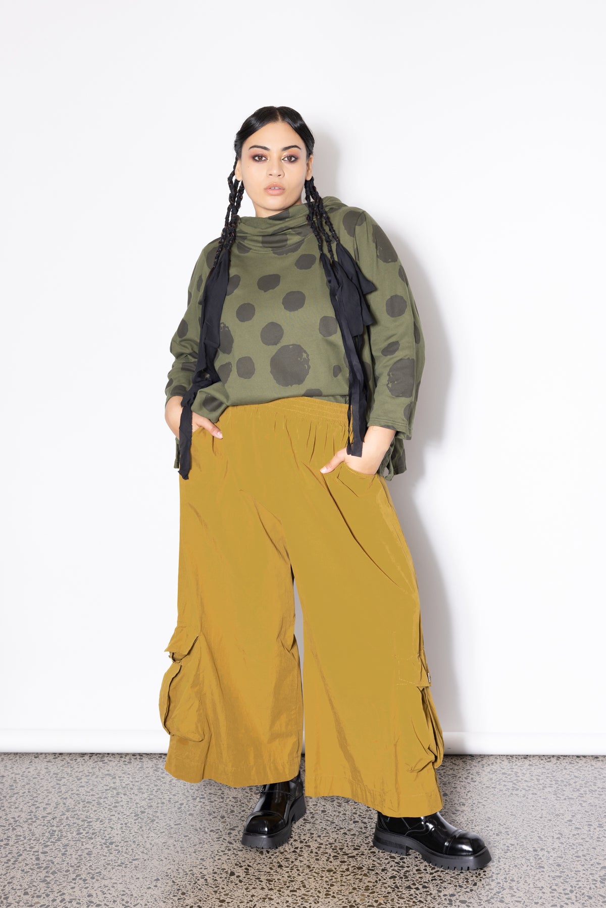 Swing Hoodie - Khaki Spot