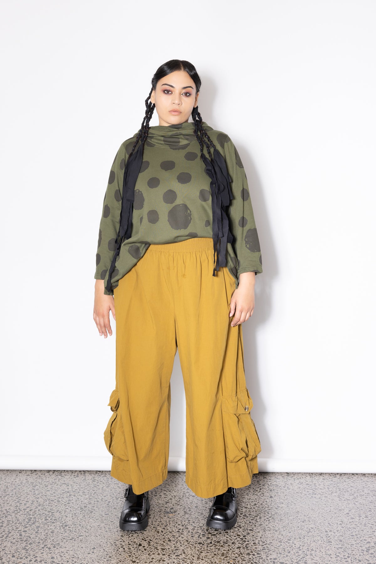 Swing Hoodie - Khaki Spot