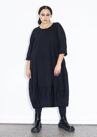 Elsey Dress - Seersucker Black