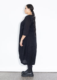 Elsey Dress - Seersucker Black