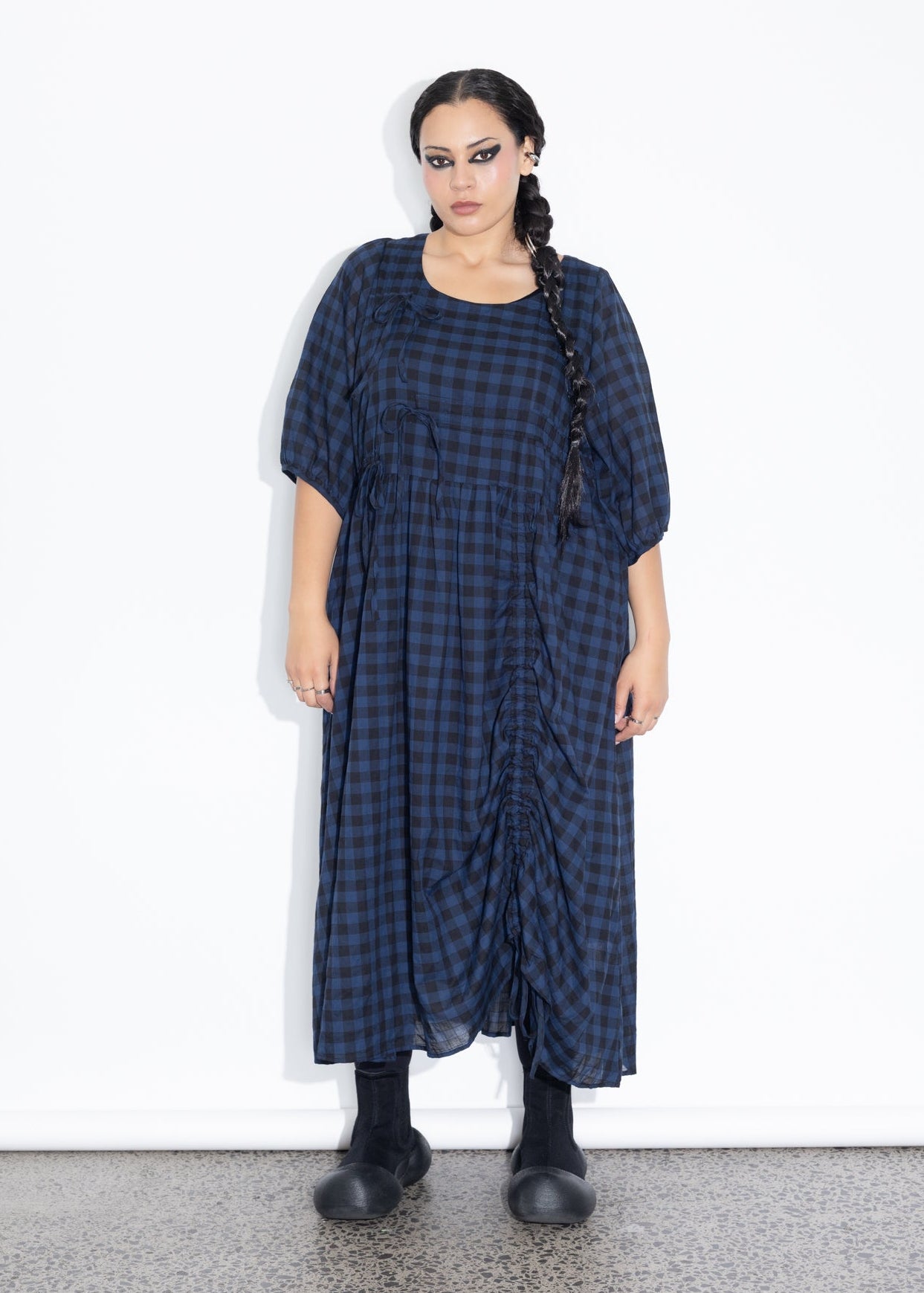 Philly Dress - Navy Check
