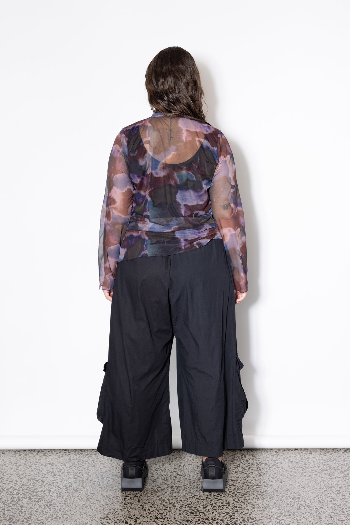 Outlet - Last One Size XL - Freddie Layer Top - Smoke Print