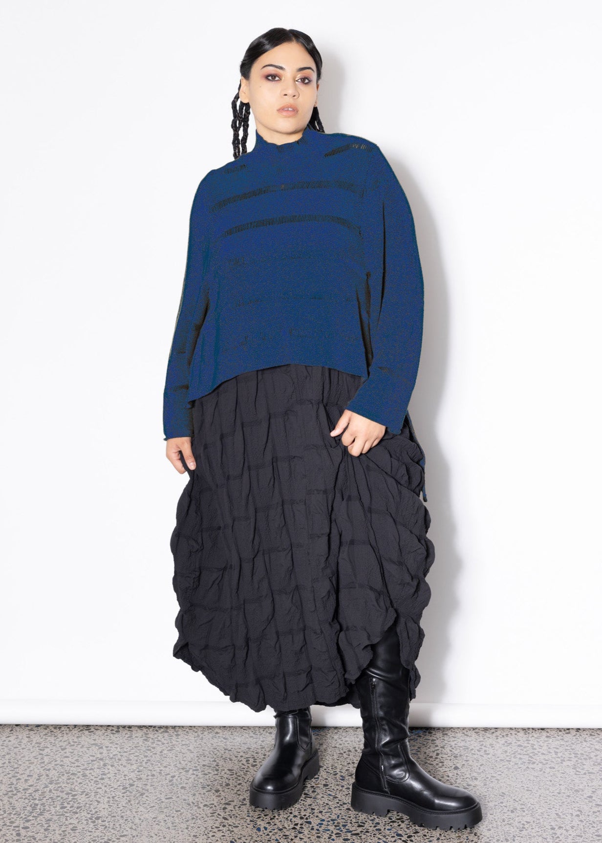 Crop Jumper - Blue
