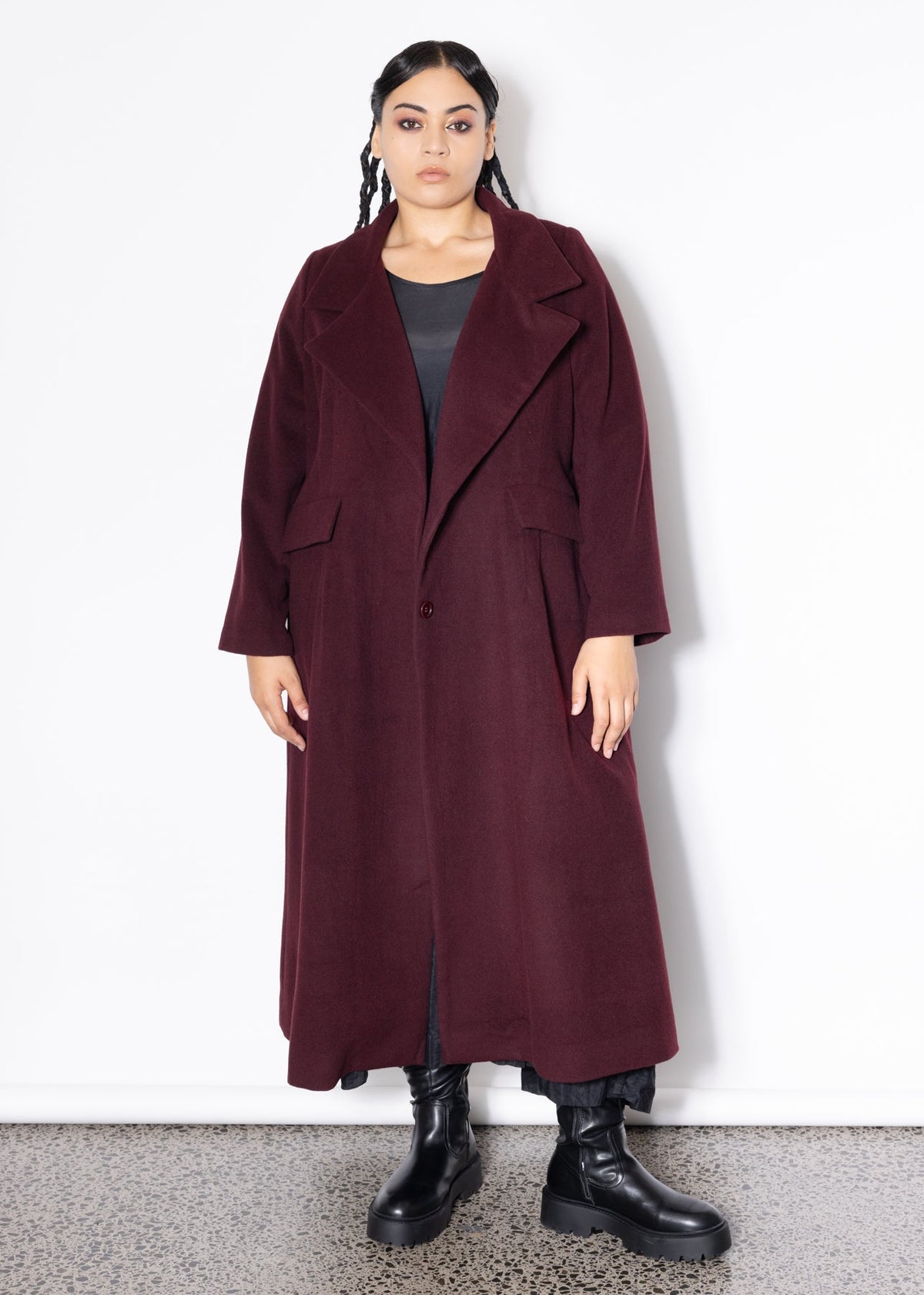 Classic Coat - Port