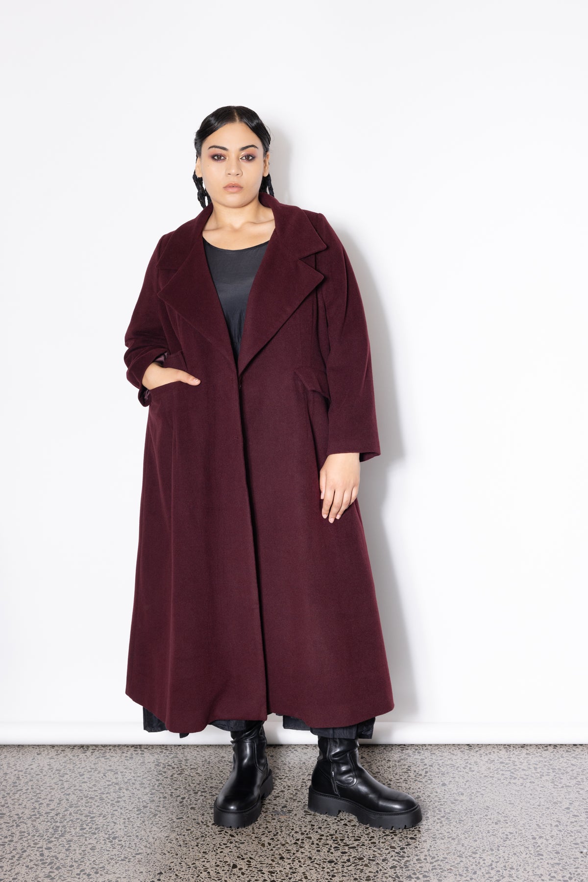 Classic Coat - Port