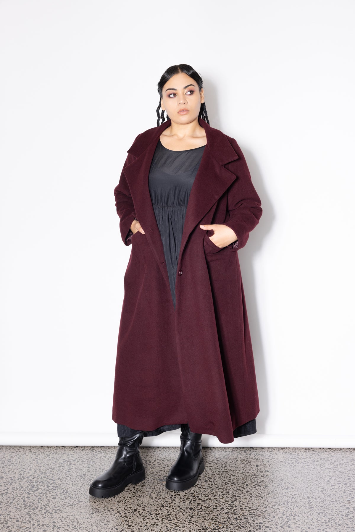 Classic Coat - Port