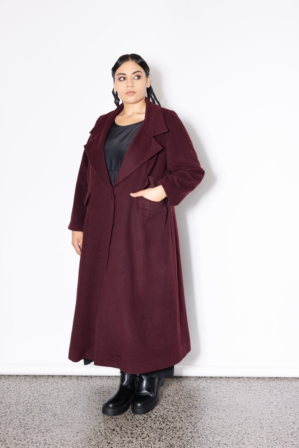 Classic Coat - Port