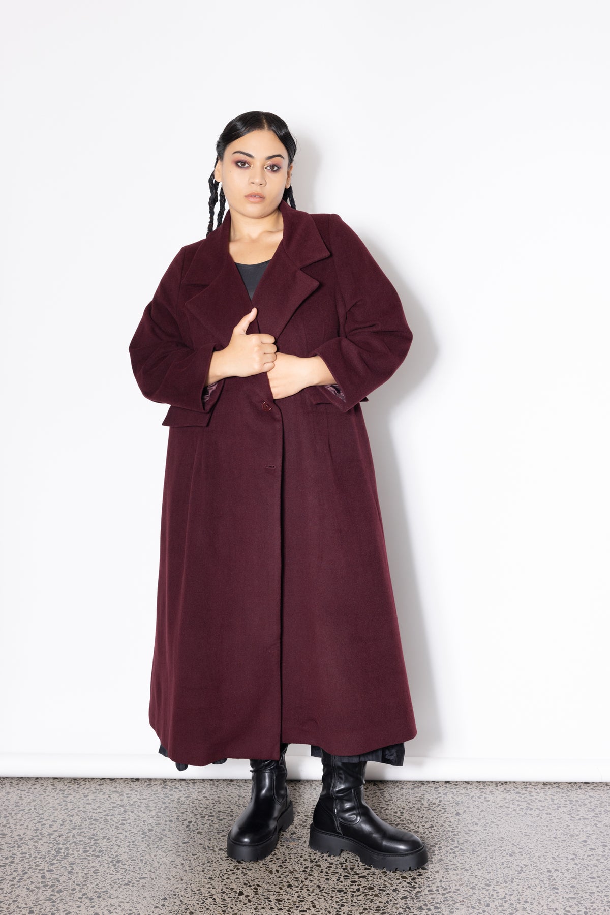 Classic Coat - Port