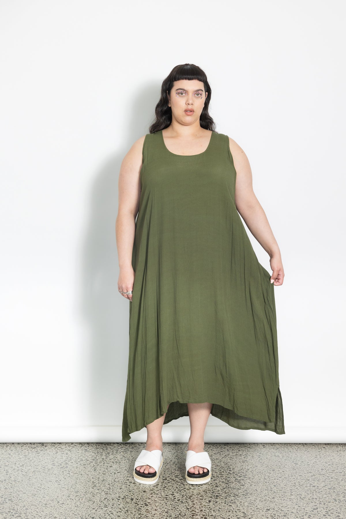 Layering Dress - Olive