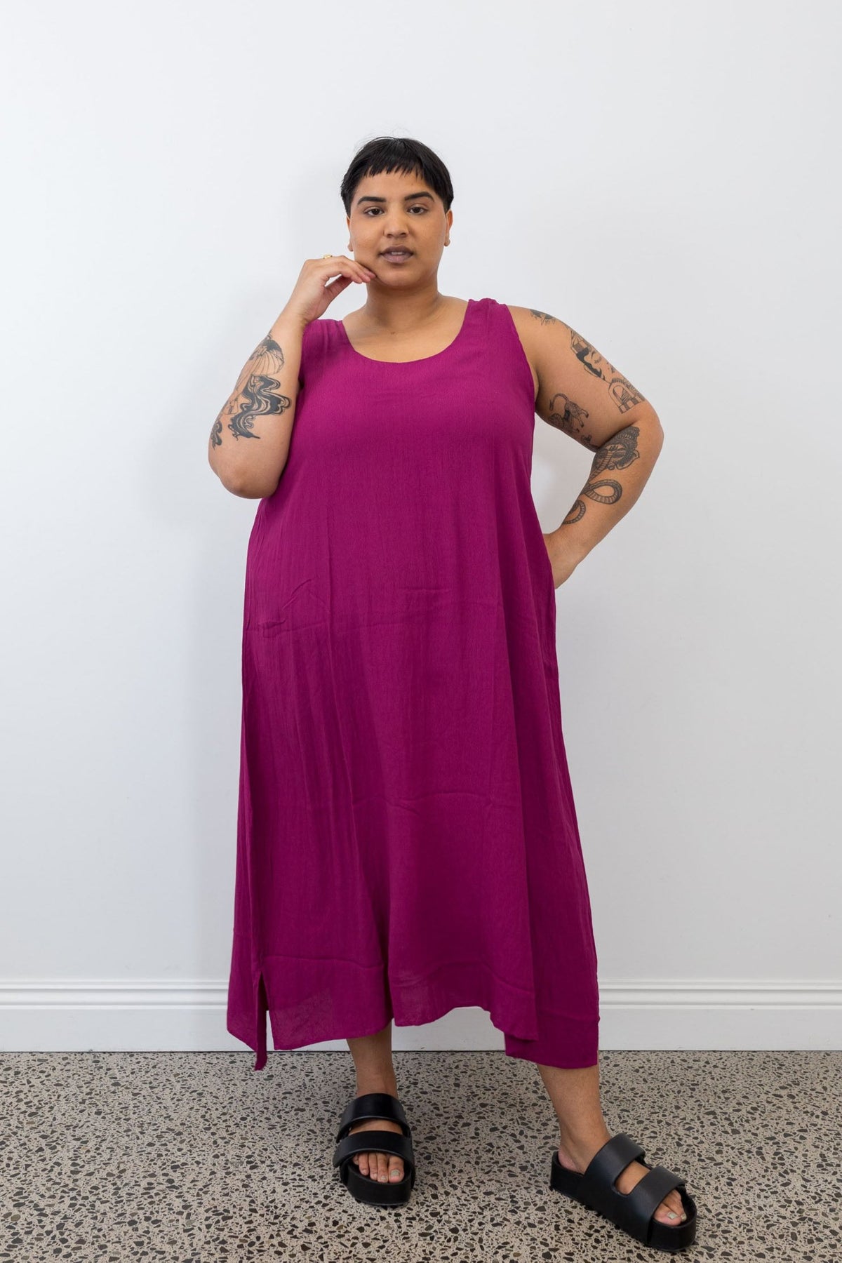 Layering Dress - Dragon Fruit