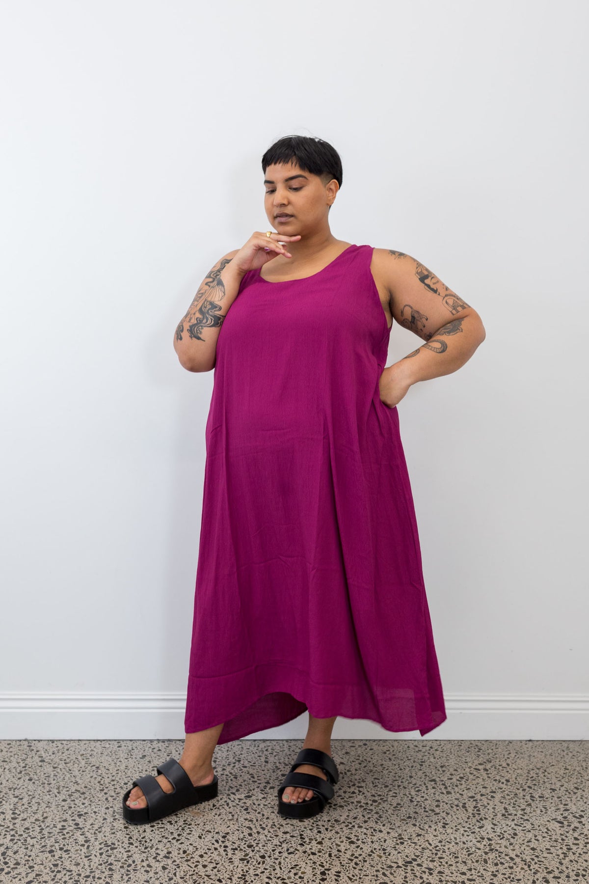 Layering Dress - Dragon Fruit