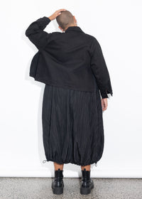 Bubble Skirt - Black Crinkle
