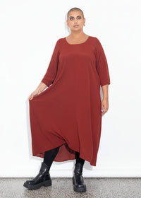Florence Dress - Burnt Red