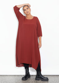 Florence Dress - Burnt Red