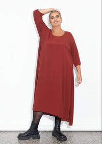 Florence Dress - Burnt Red