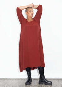 Florence Dress - Burnt Red