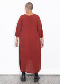 Florence Dress - Burnt Red