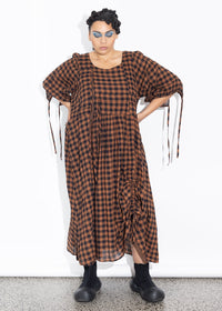 Philly Dress - Rust Check