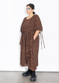 Philly Dress - Rust Check