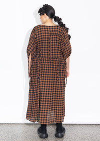 Philly Dress - Rust Check