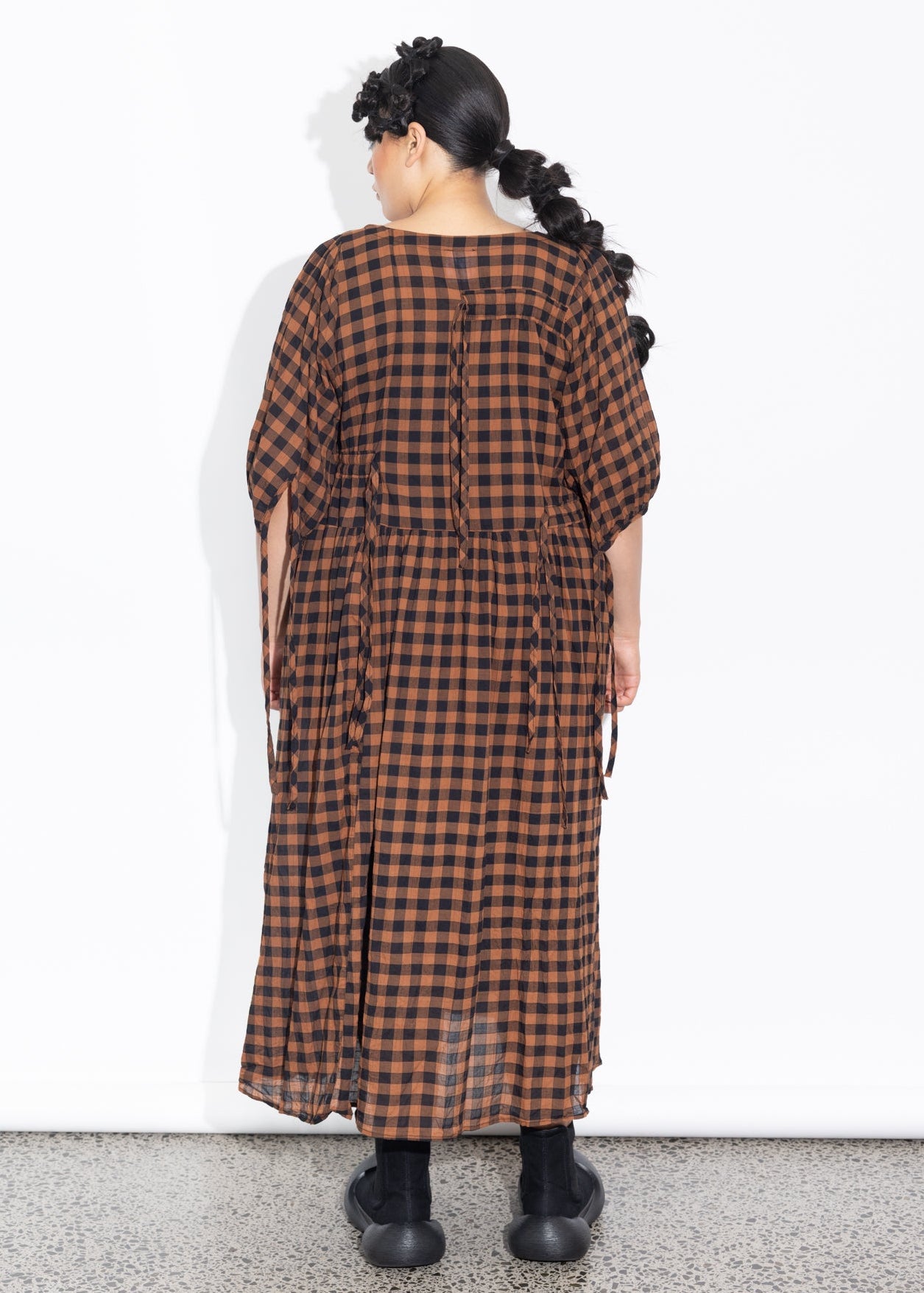 Philly Dress - Rust Check