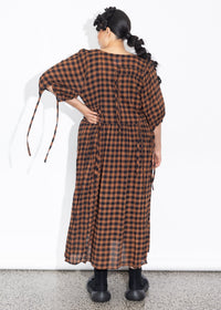 Philly Dress - Rust Check