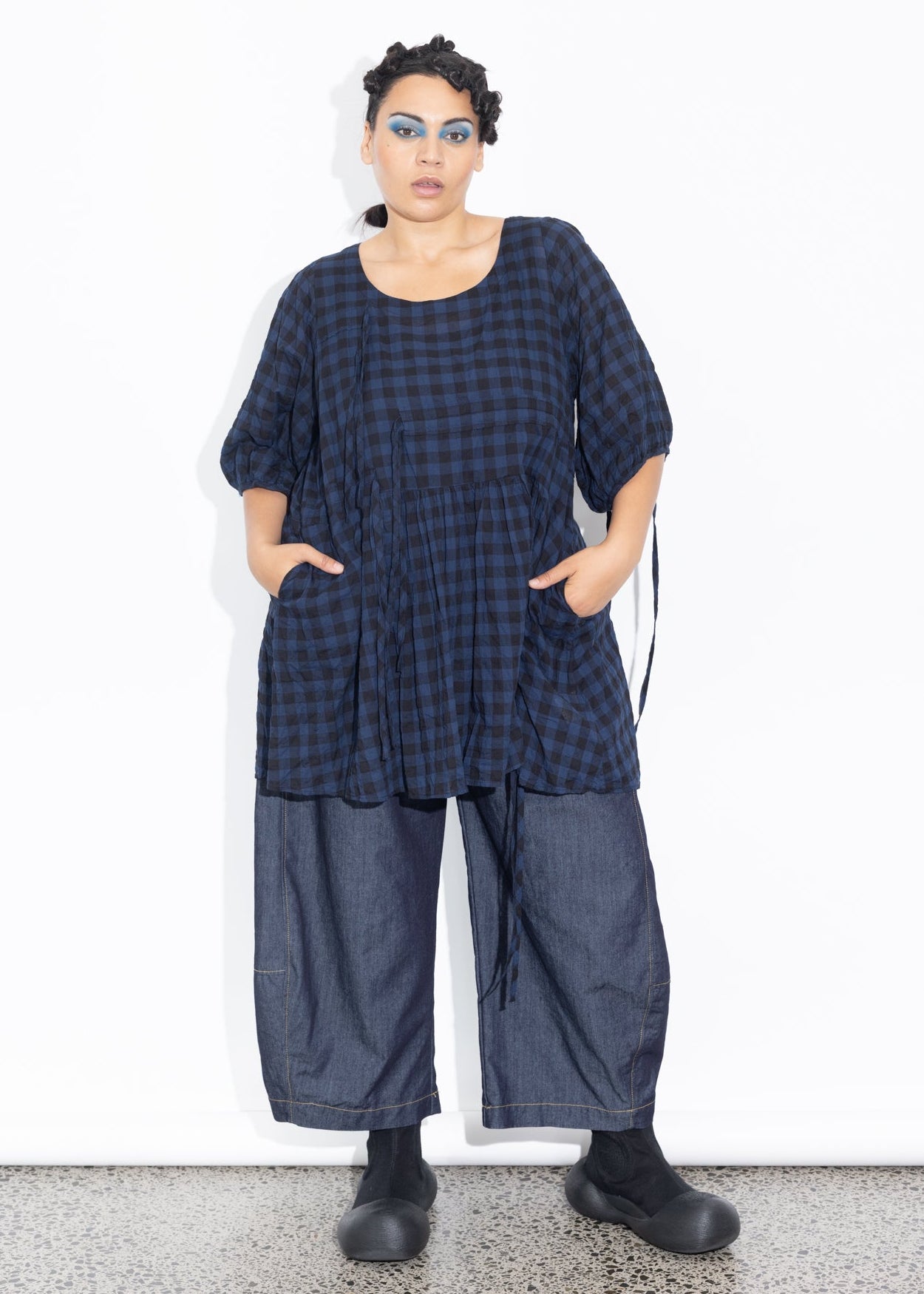 Philly Top - Navy Check